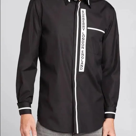 Burberry logo CROYDE button-up - Picture 4 of 4